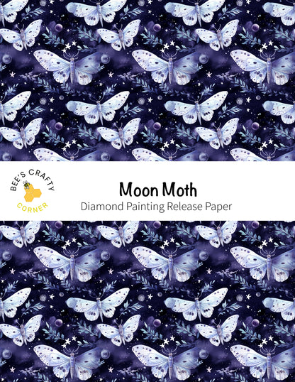 RELEASE PAPER | Moon Moth - Reusable Patterned Diamond Painting Release Paper