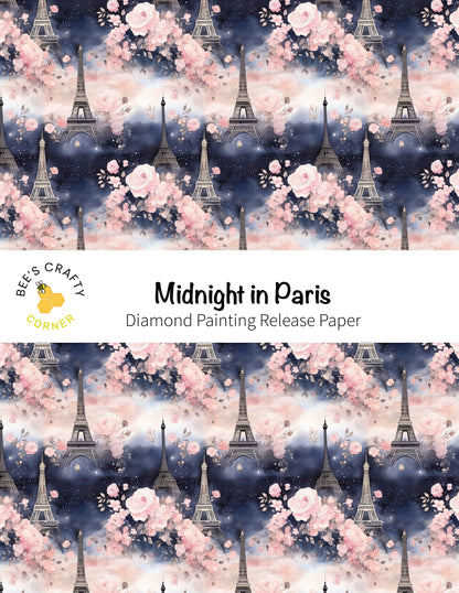 RELEASE PAPER | Midnight In Paris - Reusable Patterned Diamond Painting Release Paper
