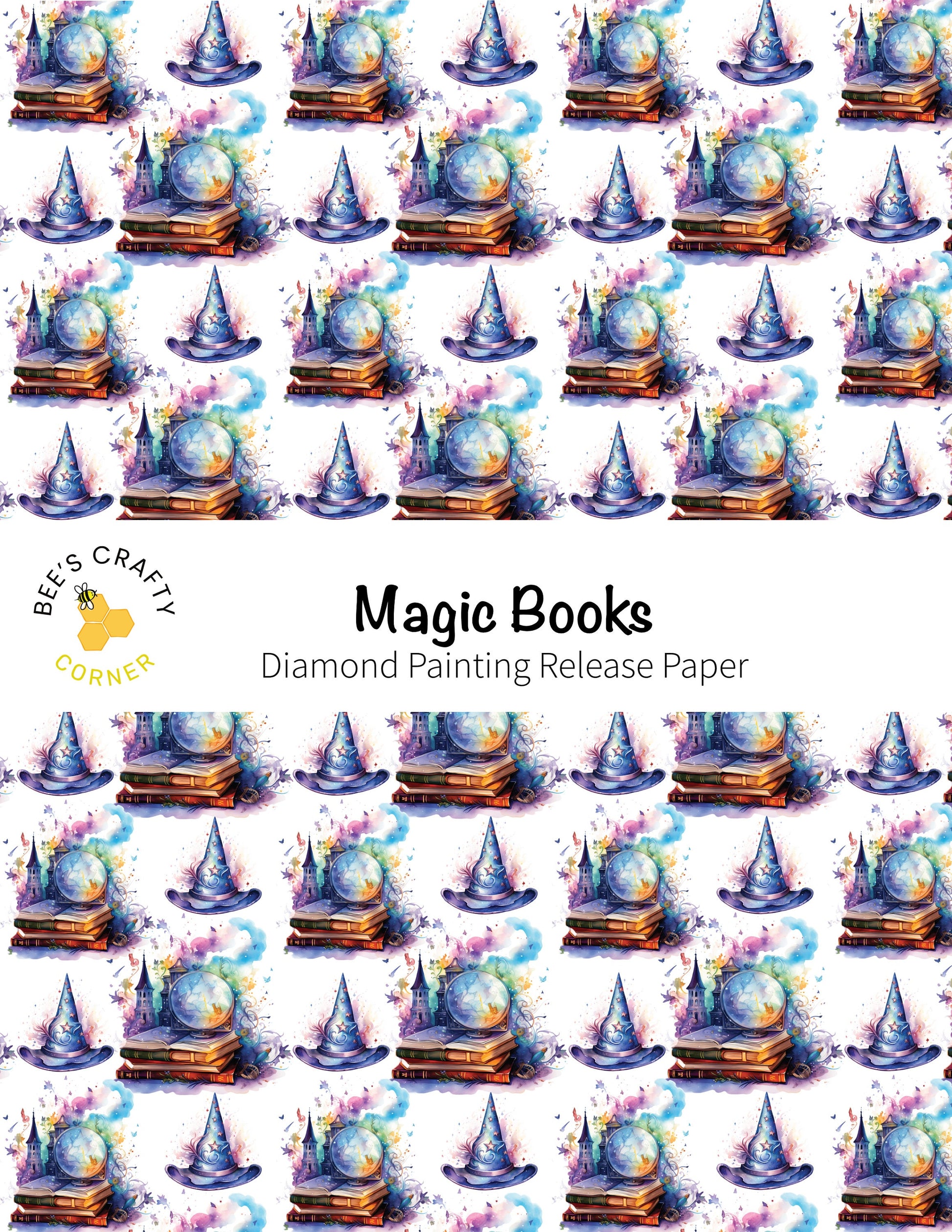RELEASE PAPER | Magic Books - Reusable Patterned Diamond Painting Release Paper