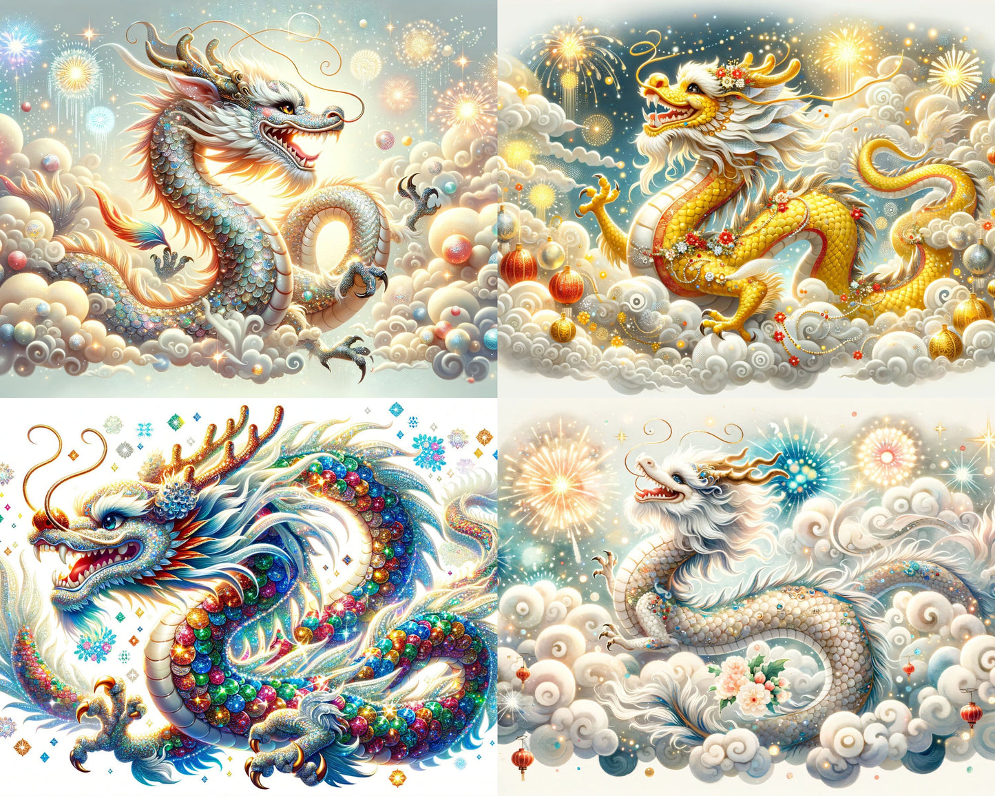 RELEASE PAPER | Year of the Dragon - Theme Pack Reusable Diamond Painting Release Paper