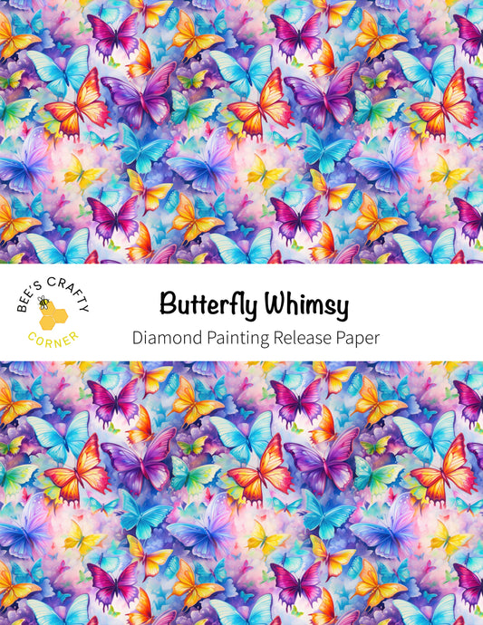 RELEASE PAPER | Butterfly Whimsy - Reusable Patterned Diamond Painting Release Paper