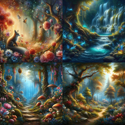 RELEASE PAPER | Enchanted Forest - Theme Pack Reusable Diamond Painting Release Paper