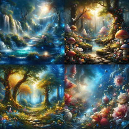 RELEASE PAPER | Enchanted Forest - Theme Pack Reusable Diamond Painting Release Paper