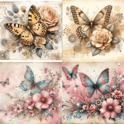 RELEASE PAPER | Vintage Butterflies Set 2 - Theme Pack Reusable Diamond Painting Release Paper