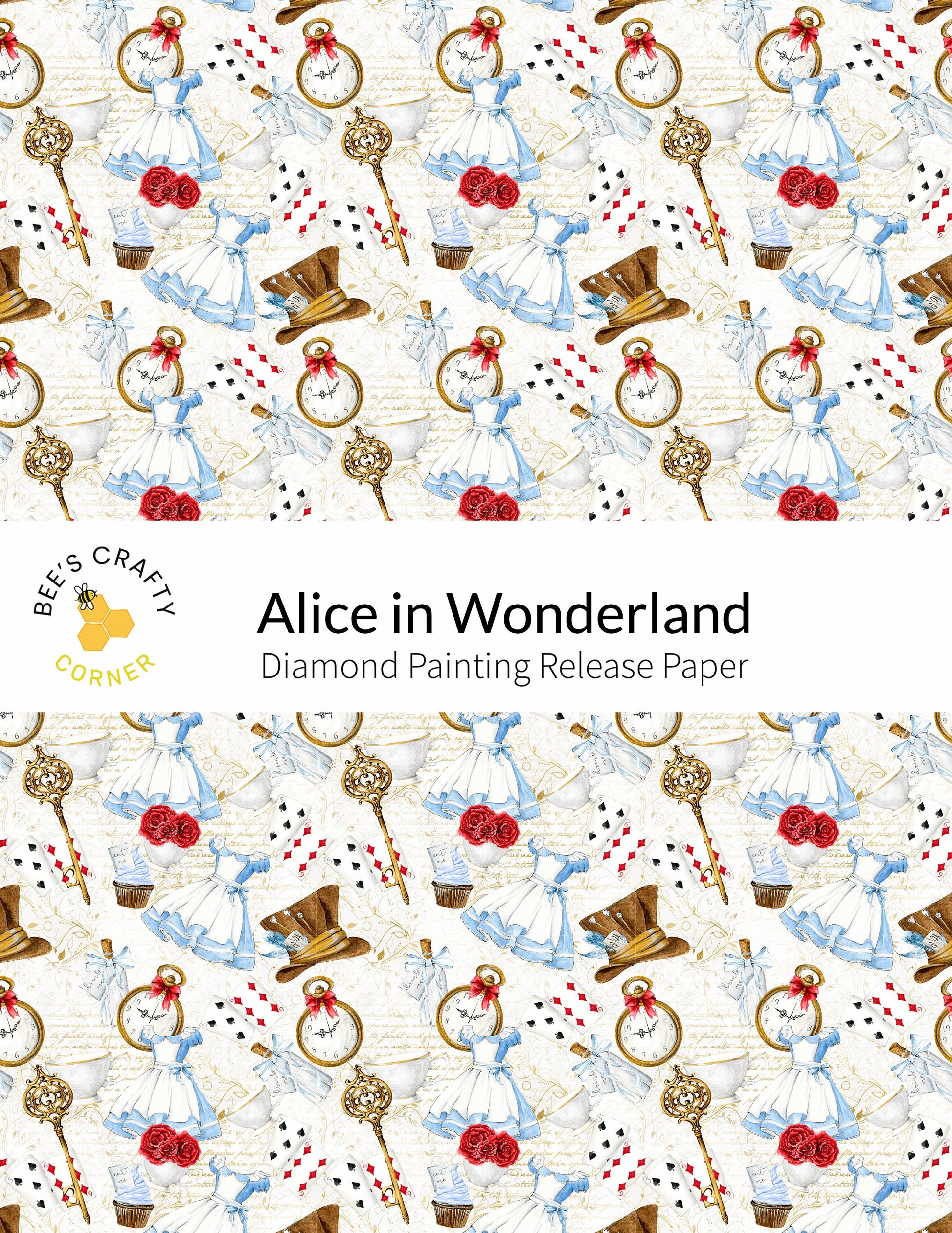 a picture of alice in wonderland on a white background
