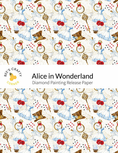 a picture of alice in wonderland on a white background
