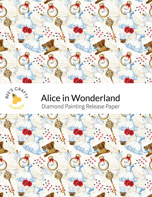 a picture of alice in wonderland on a white background