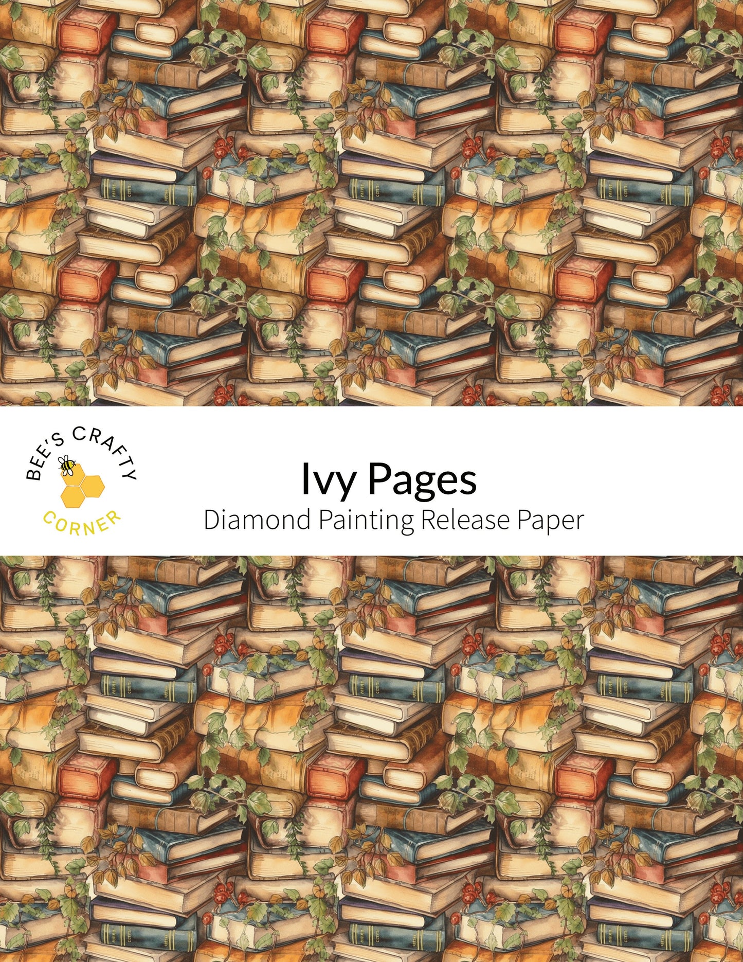 RELEASE PAPER | Ivy Pages - Reusable Patterned Diamond Painting Release Paper