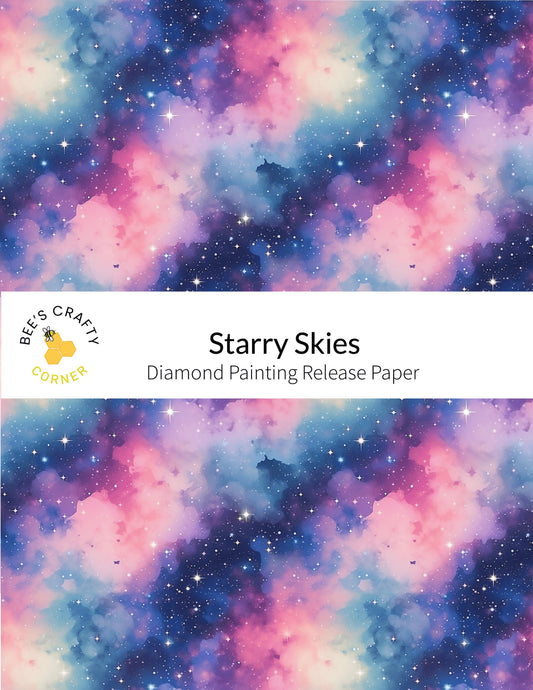 RELEASE PAPER | Starry Skies - Reusable Patterned Diamond Painting Release Paper