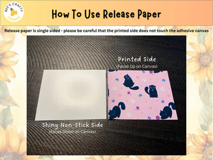 RELEASE PAPER | Nana's Crafty Gems Branded Release Paper | Reusable Diamond Painting Release Paper