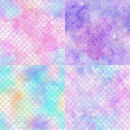 RELEASE PAPER | Mermaid Glitter Galaxy - Theme Pack Reusable Diamond Painting Release Paper