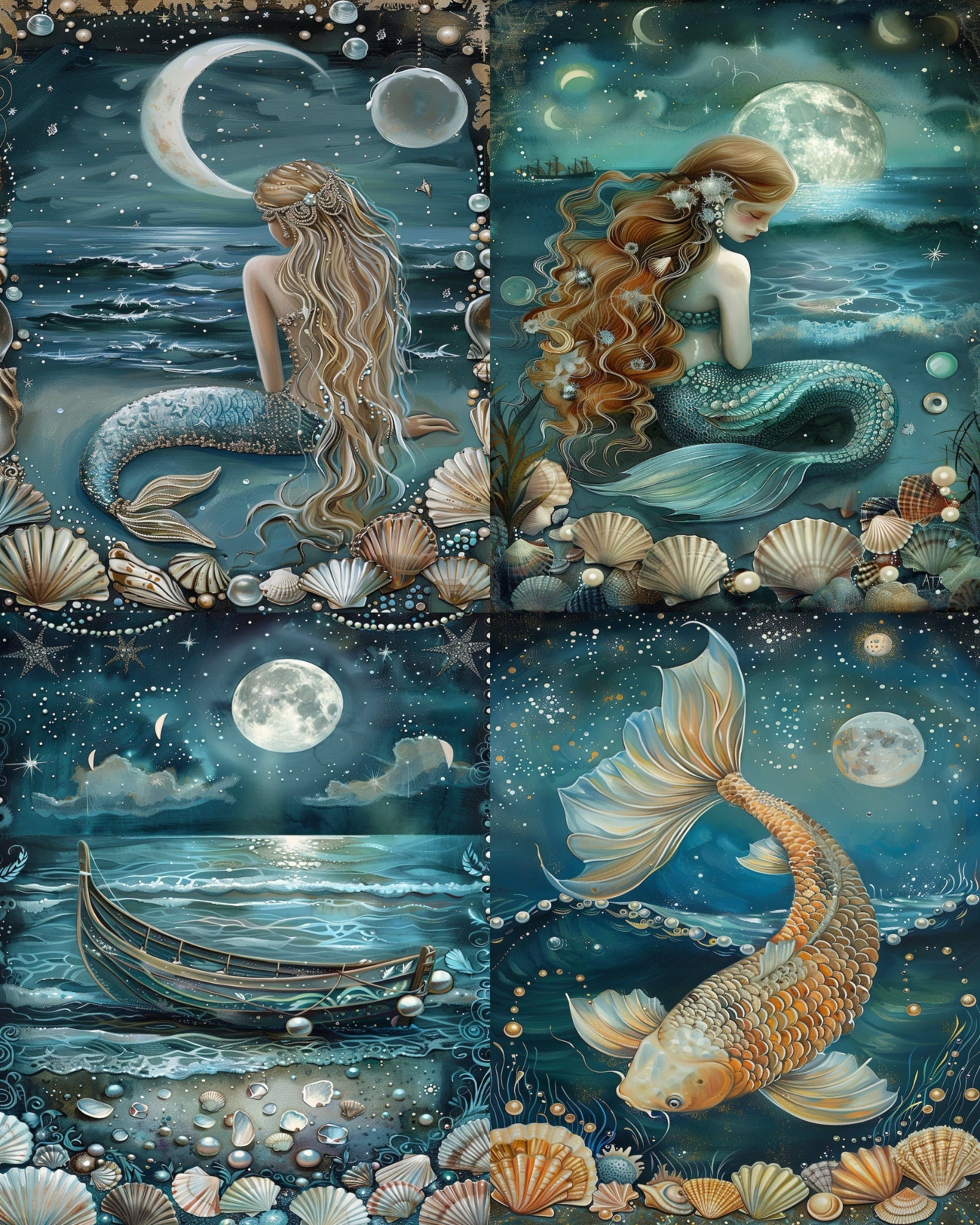 RELEASE PAPER | Moonlit Ocean - Theme Pack Reusable Diamond Painting Release Paper
