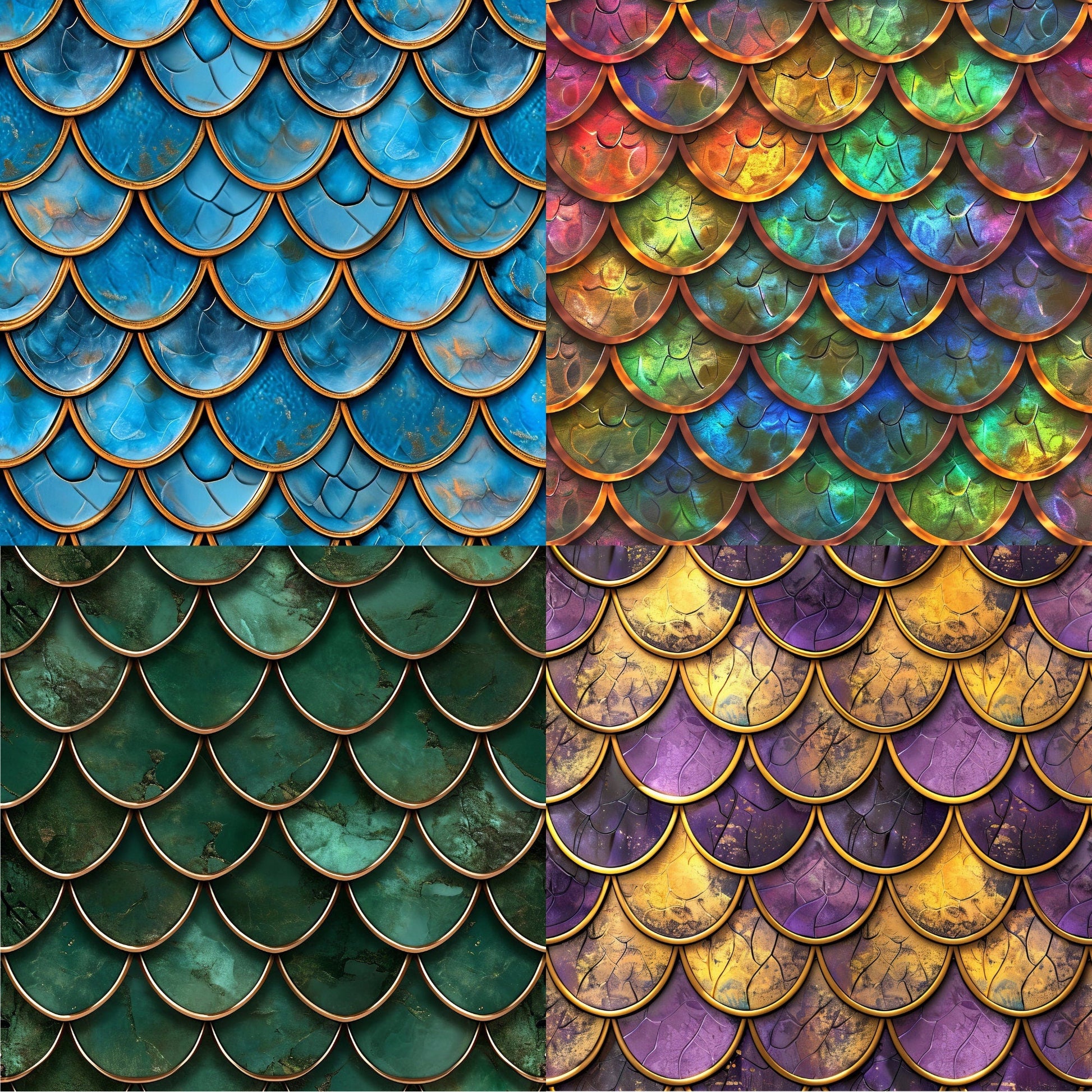 RELEASE PAPER | Dragon Scales - Theme Pack Reusable Diamond Painting Release Paper