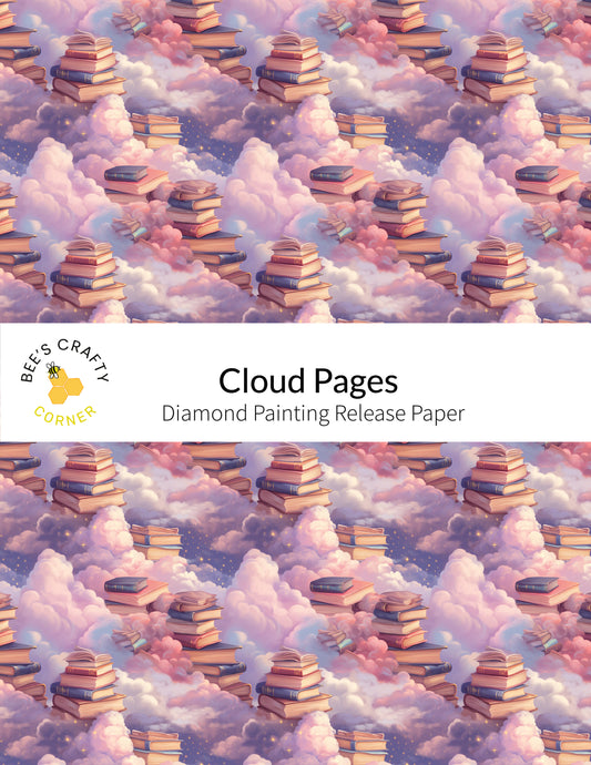 RELEASE PAPER | Cloud Pages - Reusable Patterned Diamond Painting Release Paper