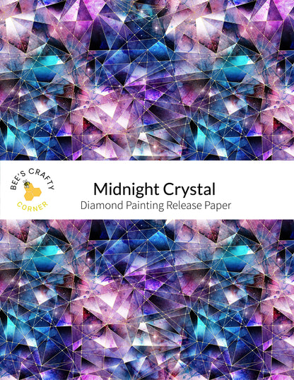 RELEASE PAPER | Midnight Crystal - Reusable Patterned Diamond Painting Release Paper