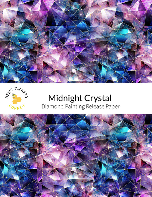 RELEASE PAPER | Midnight Crystal - Reusable Patterned Diamond Painting Release Paper