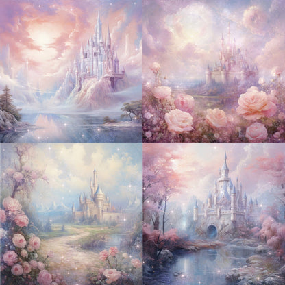 RELEASE PAPER | Fairytale Castles - Theme Pack Reusable Diamond Painting Release Paper