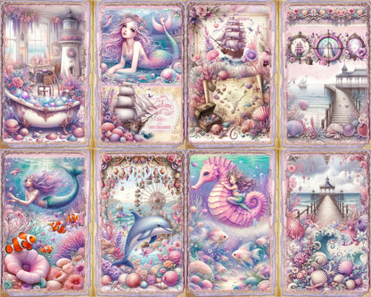 RELEASE PAPER | Pastel Ocean Treasures - Theme Pack Reusable Diamond Painting Release Paper