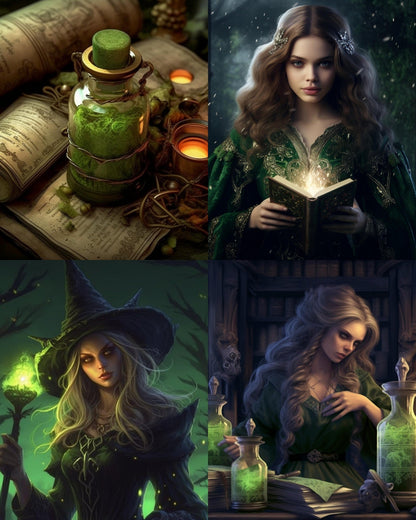 RELEASE PAPER | Forest Witch - Theme Pack Reusable Diamond Painting Release Paper