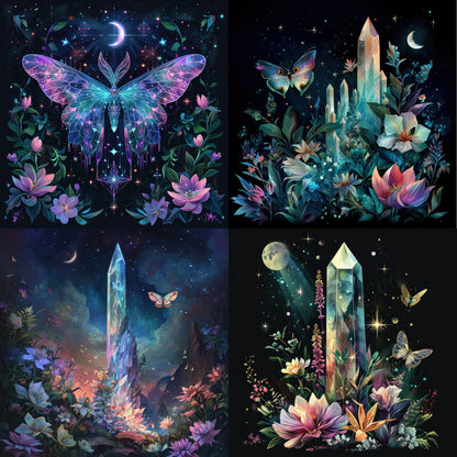 RELEASE PAPER | Moth Crystals - Theme Pack Reusable Diamond Painting Release Paper
