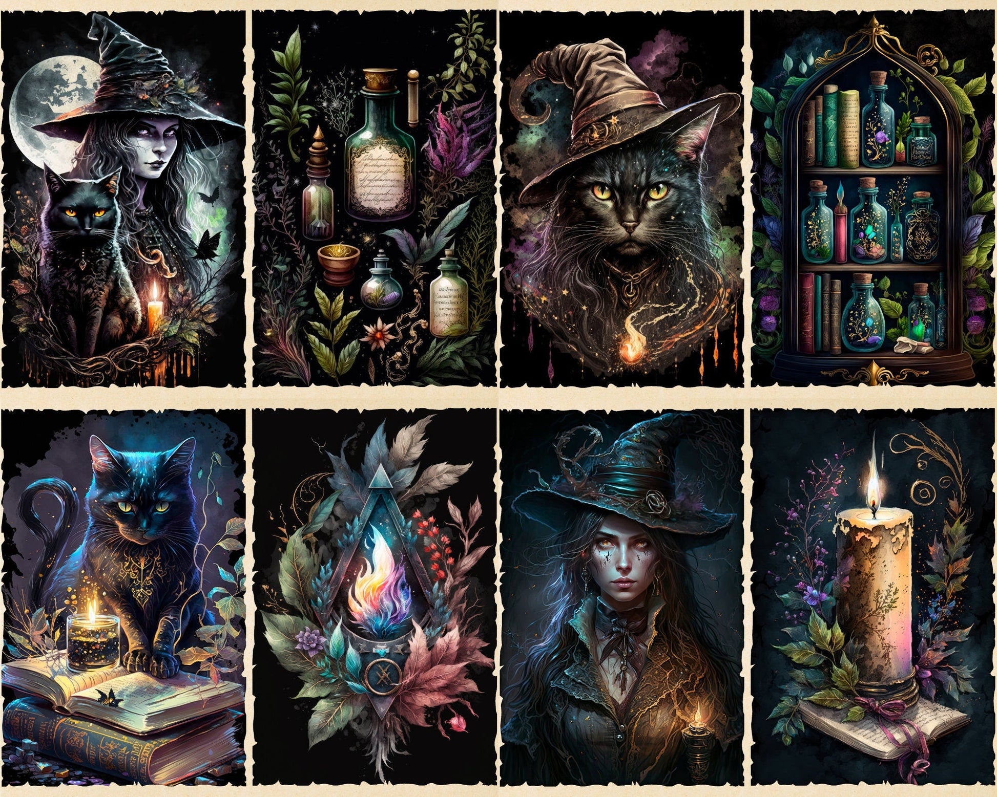 RELEASE PAPER | Witchcraft - Theme Pack Reusable Diamond Painting Release Paper