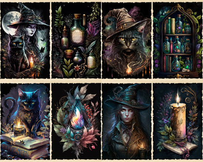 RELEASE PAPER | Witchcraft - Theme Pack Reusable Diamond Painting Release Paper