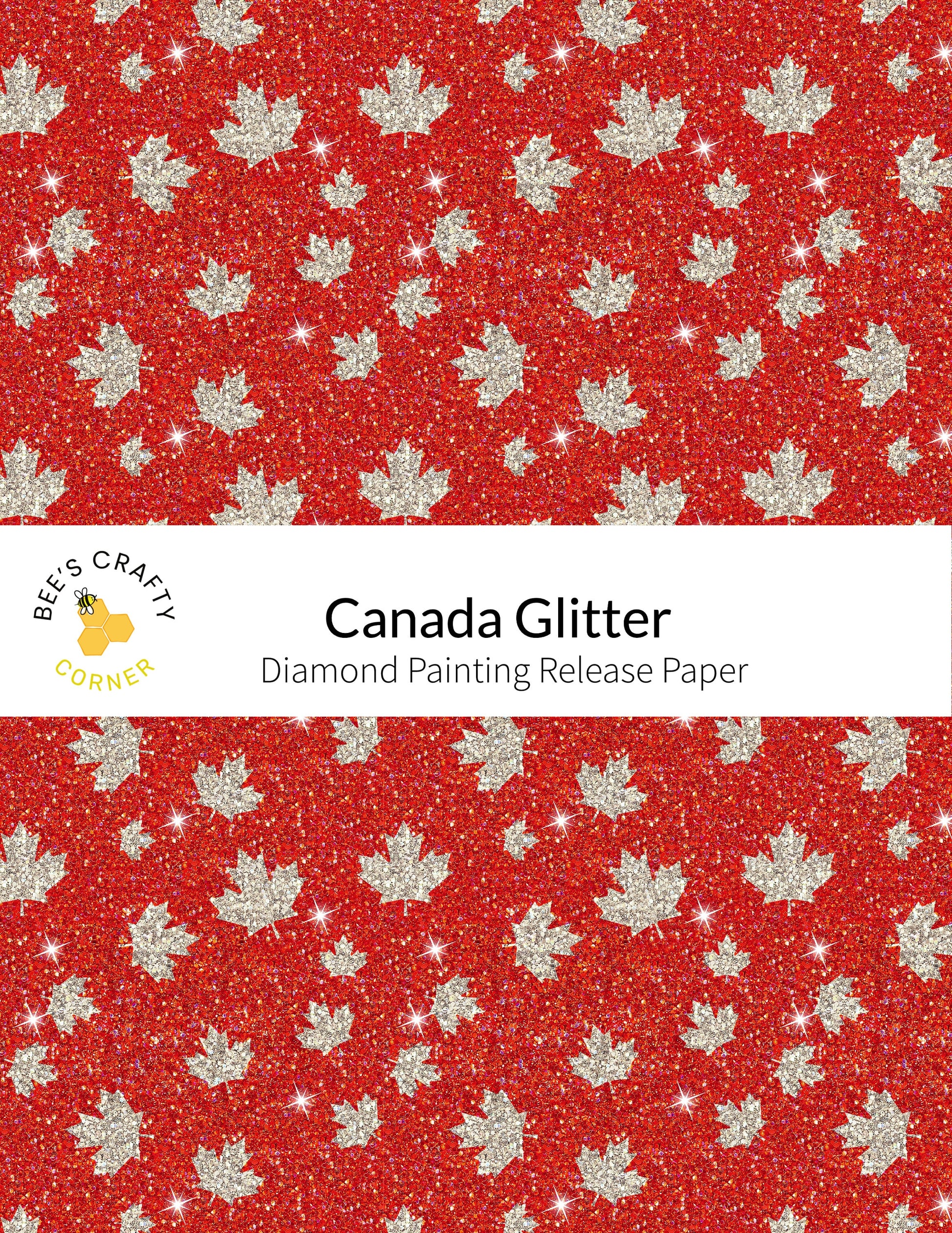 RELEASE PAPER | Canada Glitter - Reusable Patterned Diamond Painting Release Paper