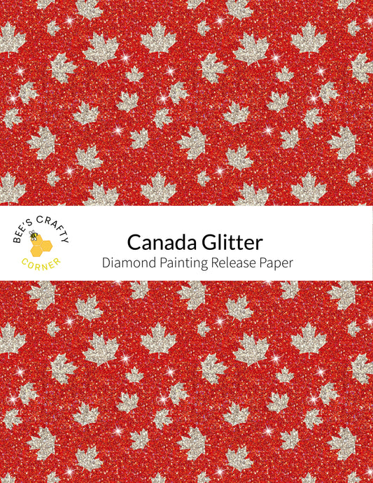 RELEASE PAPER | Canada Glitter - Reusable Patterned Diamond Painting Release Paper