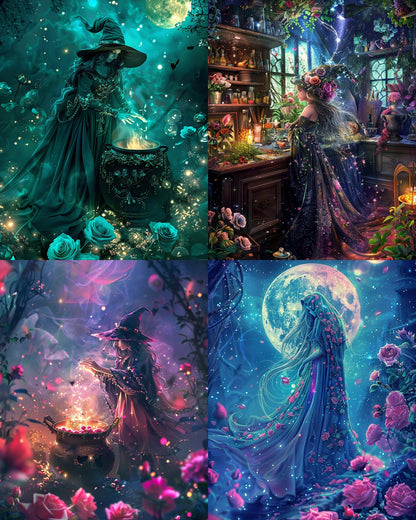 RELEASE PAPER | Celestial Witch - Theme Pack Reusable Diamond Painting Release Paper