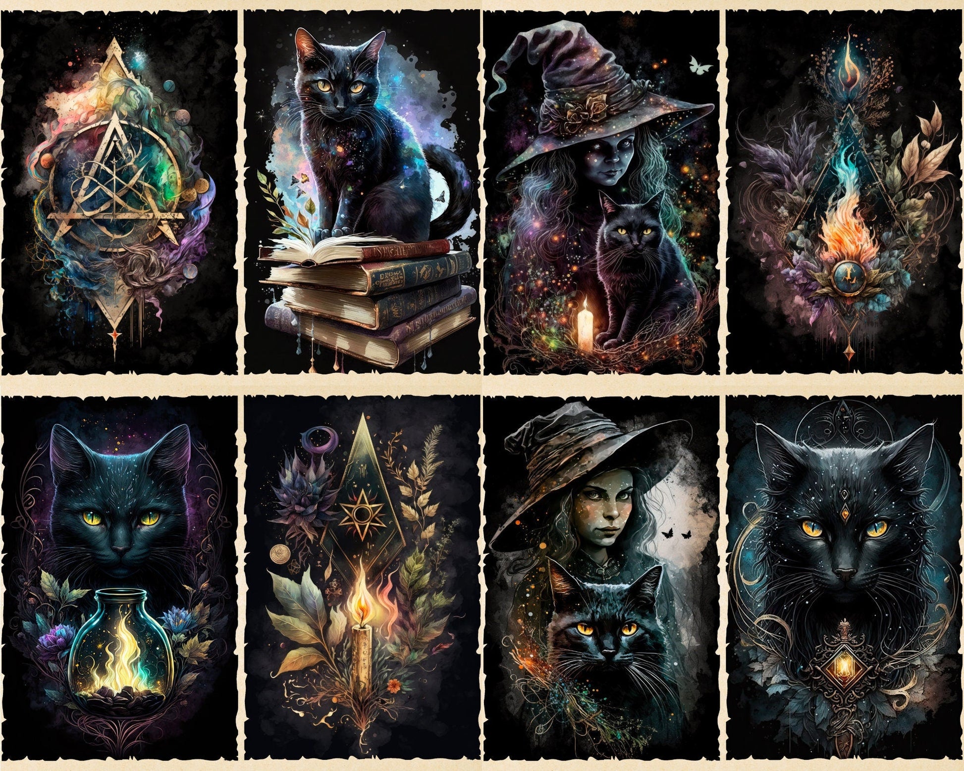 RELEASE PAPER | Witchcraft - Theme Pack Reusable Diamond Painting Release Paper