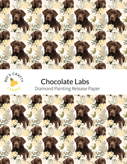 RELEASE PAPER | Chocolate Labs - Reusable Patterned Diamond Painting Release Paper