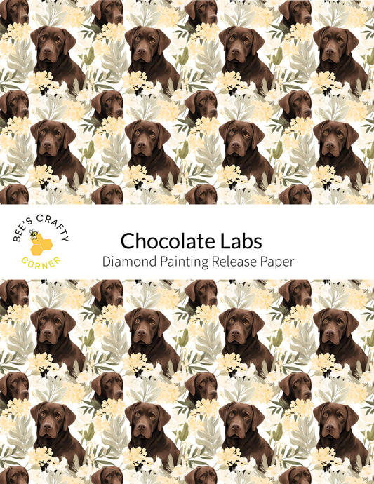 RELEASE PAPER | Chocolate Labs - Reusable Patterned Diamond Painting Release Paper