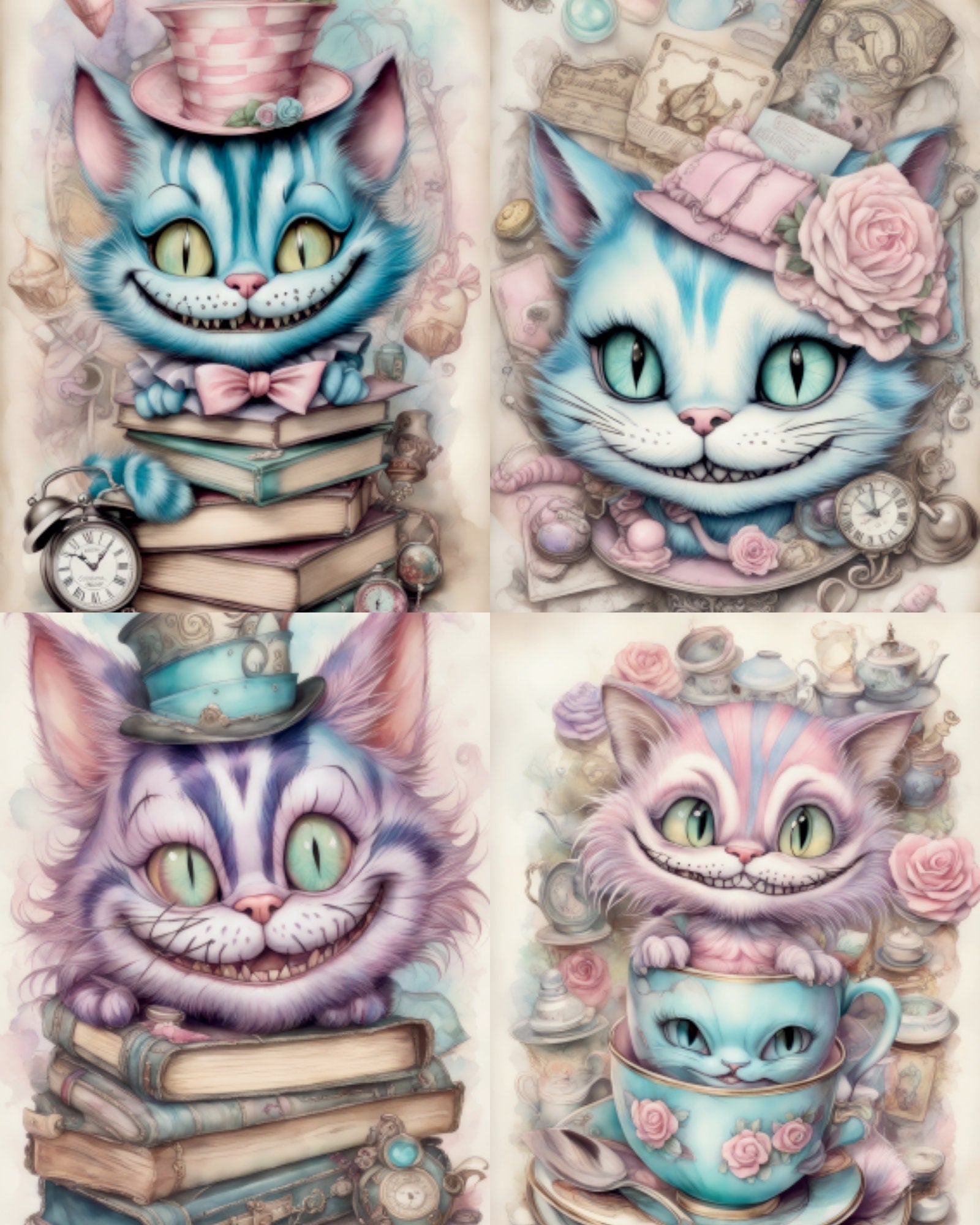RELEASE PAPER | Vintage Cheshire - Theme Pack Reusable Diamond Painting Release Paper