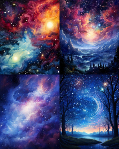 RELEASE PAPER | Celestial Skies - Theme Pack Reusable Diamond Painting Release Paper