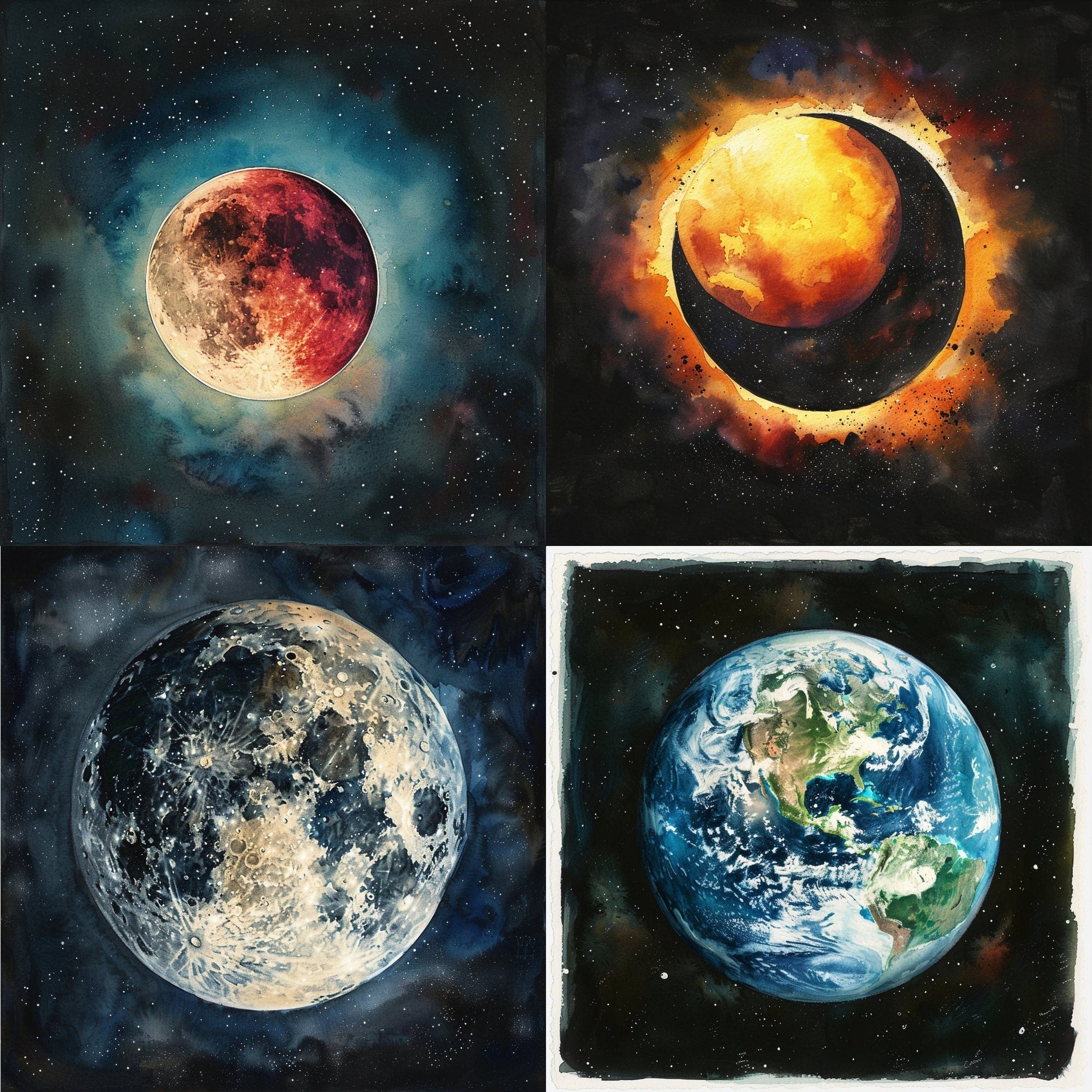 RELEASE PAPER | Solar System - Theme Pack Reusable Diamond Painting Release Paper