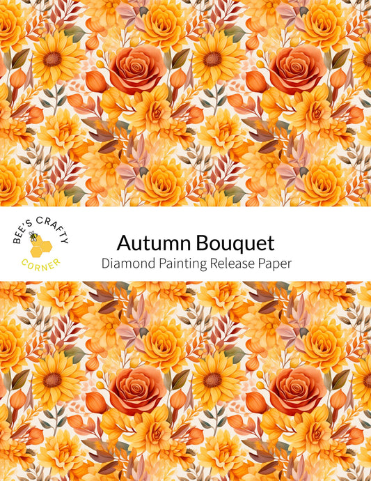 RELEASE PAPER | Autumn Bouquet - Reusable Patterned Diamond Painting Release Paper