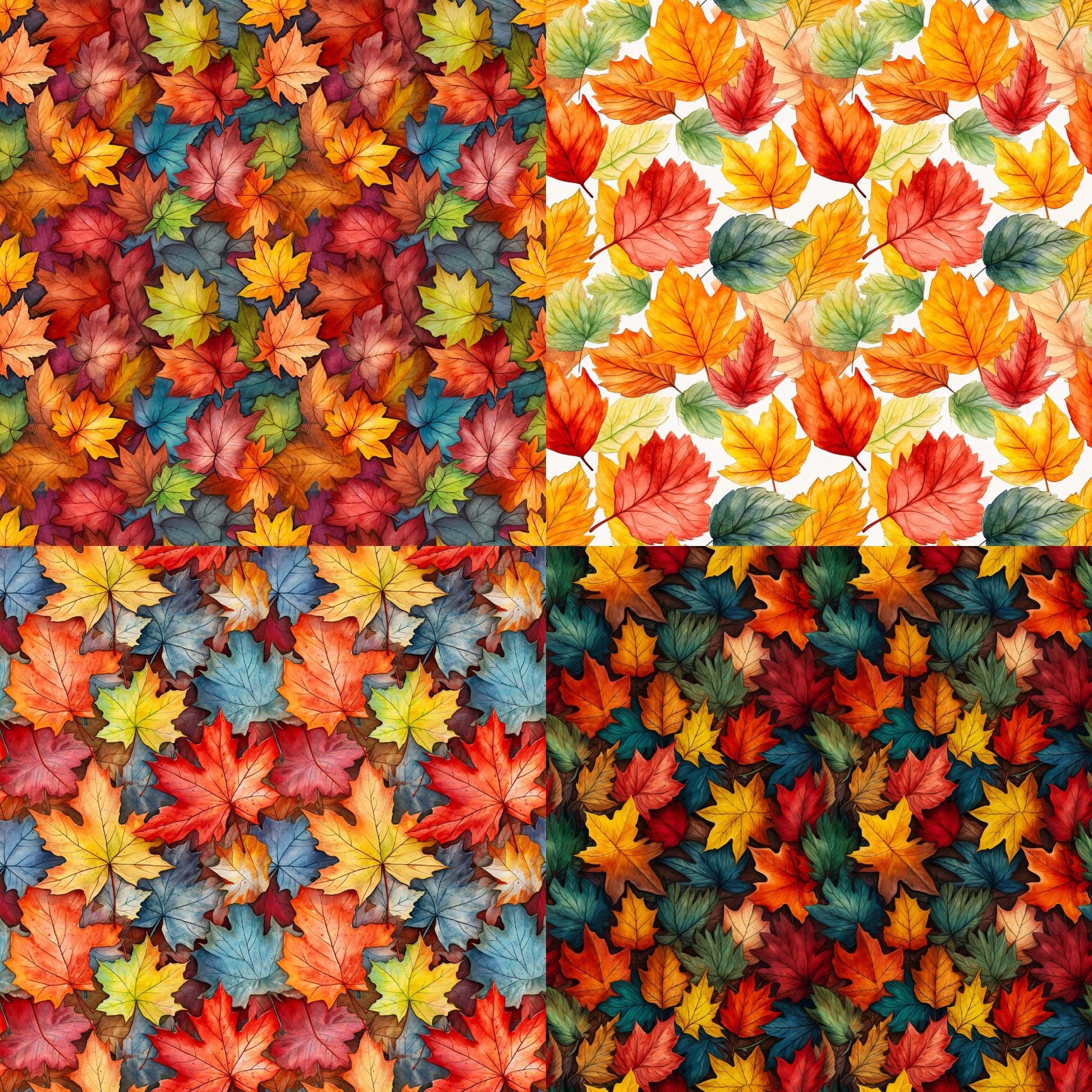 RELEASE PAPER | Fall Leaves - Theme Pack Reusable Diamond Painting Release Paper