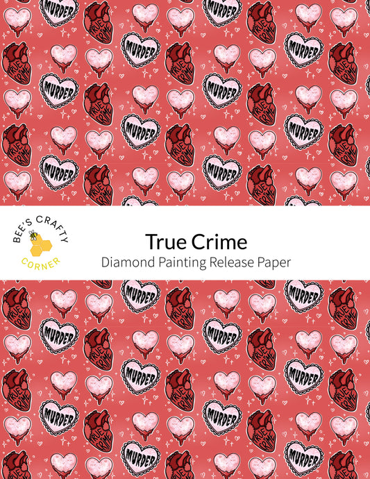 RELEASE PAPER | True Crime - Reusable Patterned Diamond Painting Release Paper