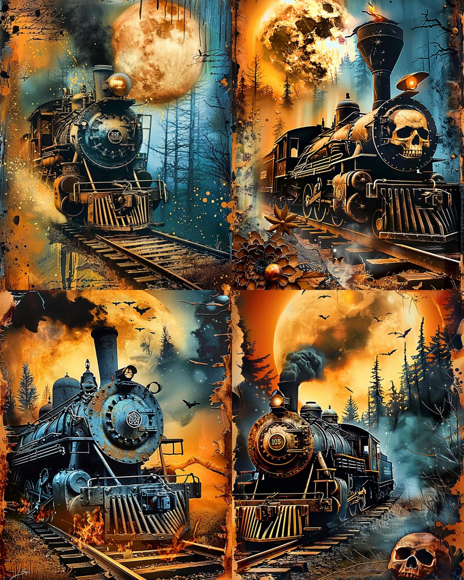 RELEASE PAPER | Halloween Night Ride - Theme Pack Reusable Diamond Painting Release Paper