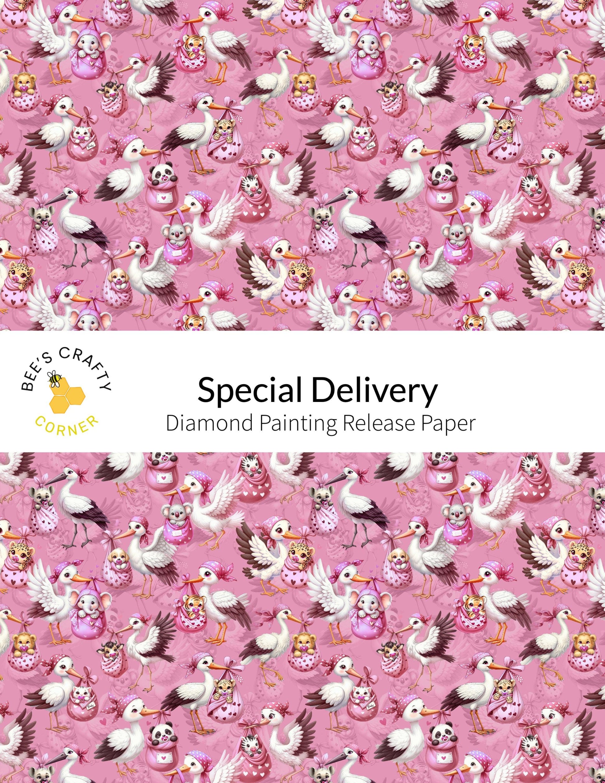 RELEASE PAPER | Special Delivery - Reusable Patterned Diamond Painting Release Paper