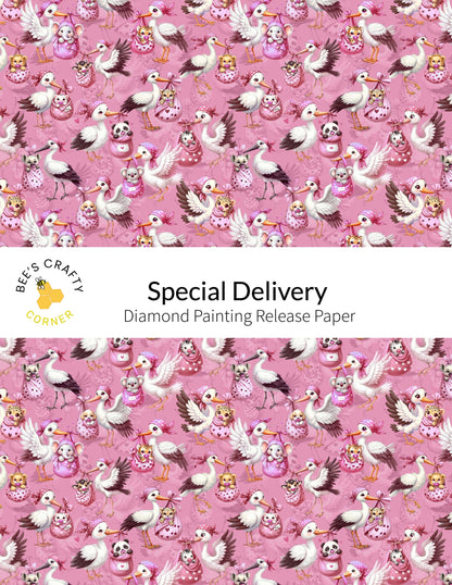 RELEASE PAPER | Special Delivery - Reusable Patterned Diamond Painting Release Paper