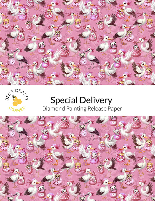 RELEASE PAPER | Special Delivery - Reusable Patterned Diamond Painting Release Paper