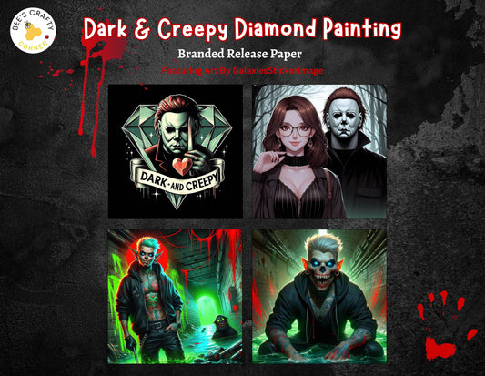 RELEASE PAPER | Dark and Creepy Diamond Painting - Reusable Diamond Painting Release Paper