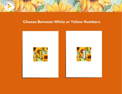 RELEASE PAPER | Vibrant Sunflowers - Numbered Diamond Painting Release Paper