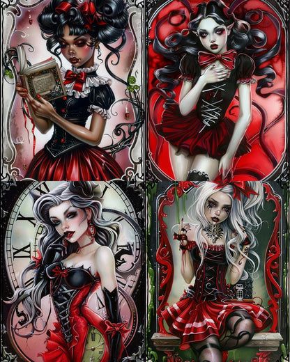 RELEASE PAPER | Vampire Girls - Theme Pack Reusable Diamond Painting Release Paper