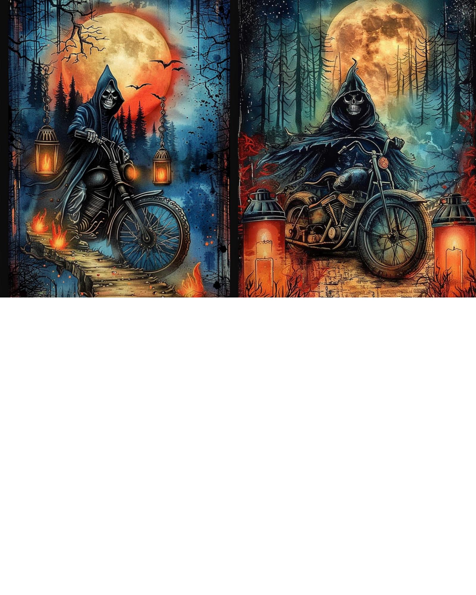 RELEASE PAPER | Halloween Night Ride - Theme Pack Reusable Diamond Painting Release Paper