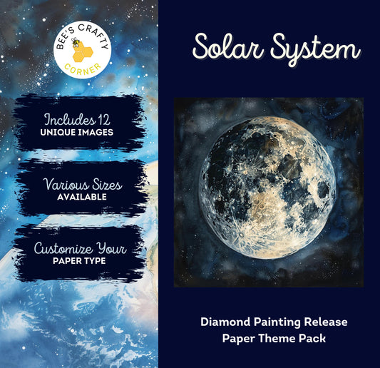RELEASE PAPER | Solar System - Theme Pack Reusable Diamond Painting Release Paper