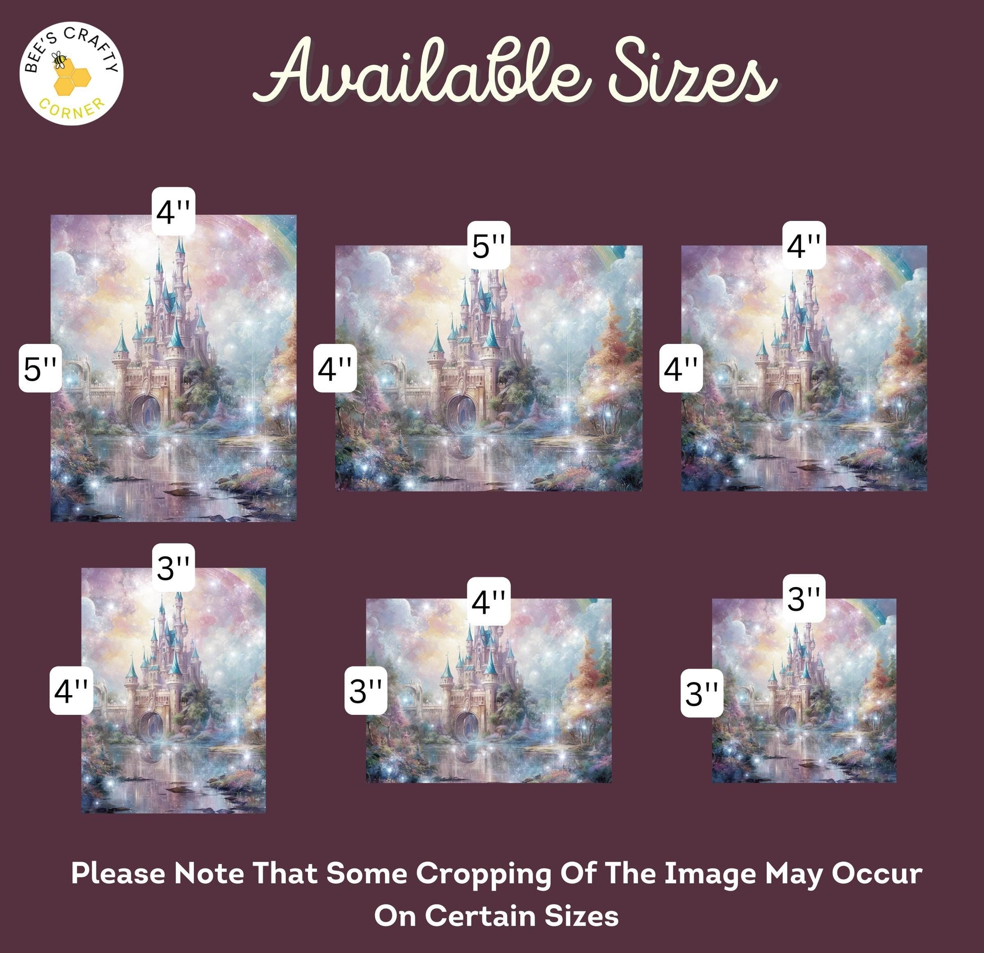 RELEASE PAPER | Fairytale Castles - Theme Pack Reusable Diamond Painting Release Paper