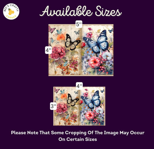 RELEASE PAPER | Vintage Butterflies - Theme Pack Reusable Diamond Painting Release Paper