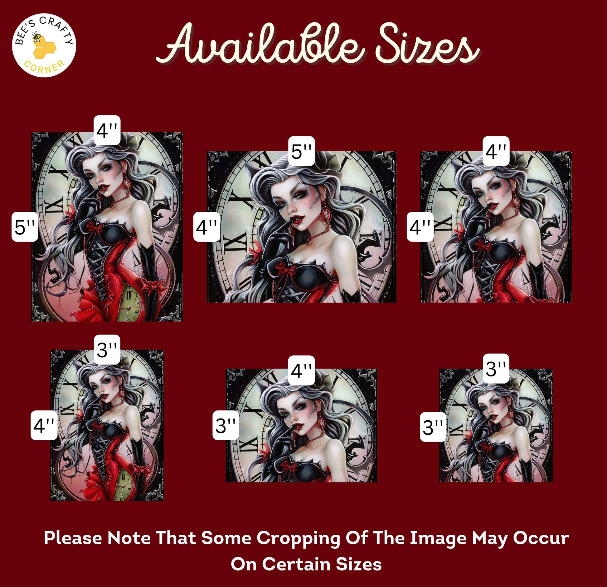 RELEASE PAPER | Vampire Girls - Theme Pack Reusable Diamond Painting Release Paper